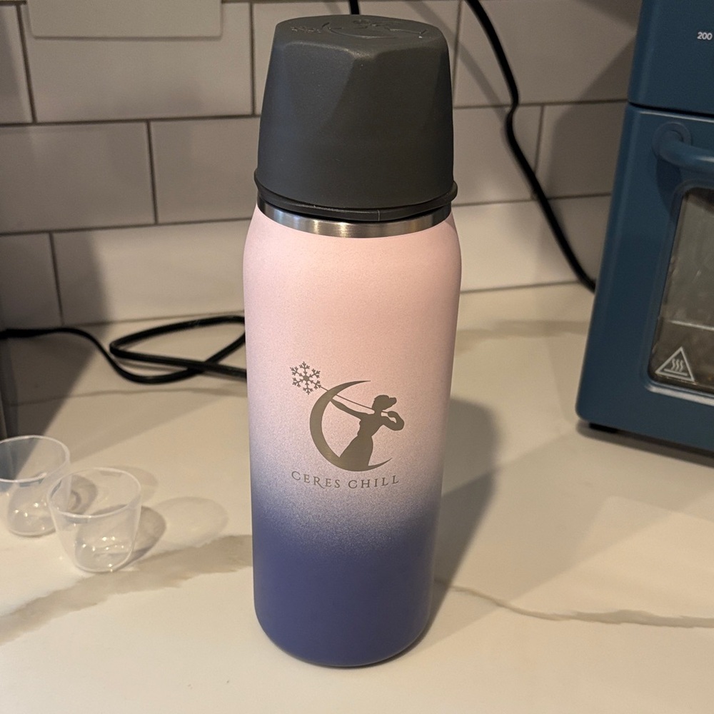 Ceres Chill Pink and Purple Gradient Ombré Bottle